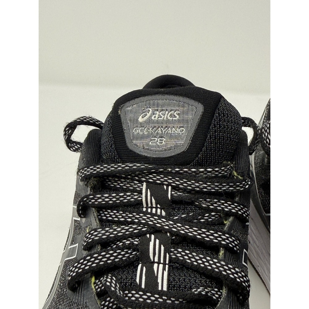 ASICS Gel-Kayano 28 Size 7.5 Black White Running Shoes Men's - Picture 3 of 9
